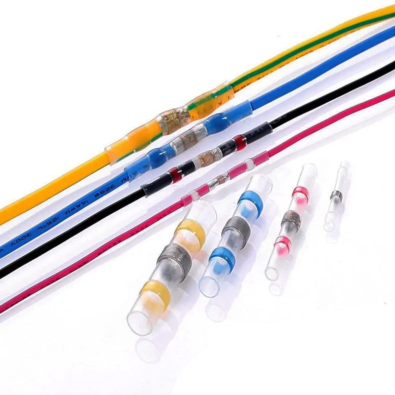 Waterproof Terminals Solder Seal Sleeve Heat Shrink Butt Wire Connectors