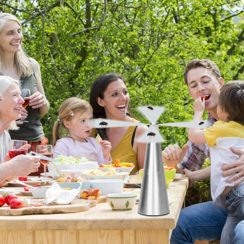 Automatic Fly Trap Repellent Fan - Battery Operated