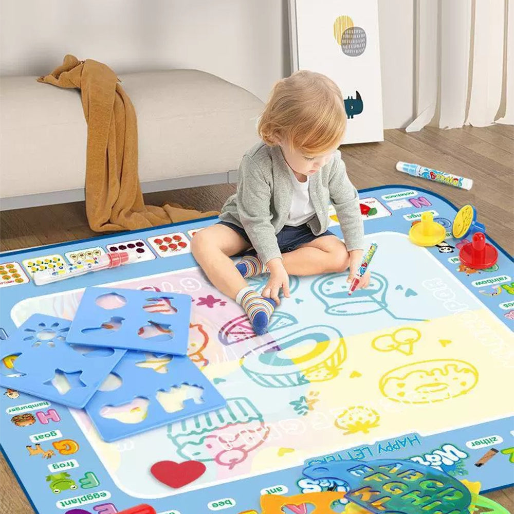 Reusable Mess Free Aqua Magic Doodle Mat Educational Toy for Kids