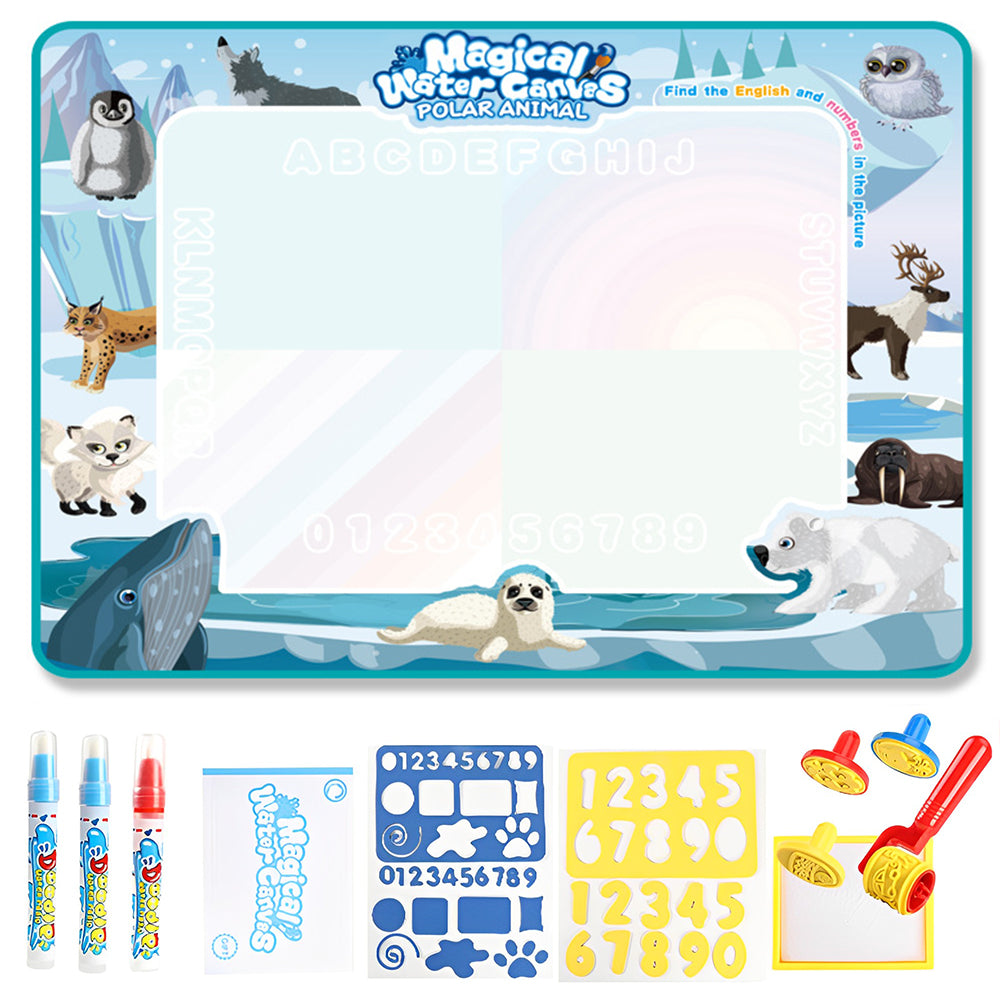 Reusable Mess Free Aqua Magic Doodle Mat Educational Toy for Kids