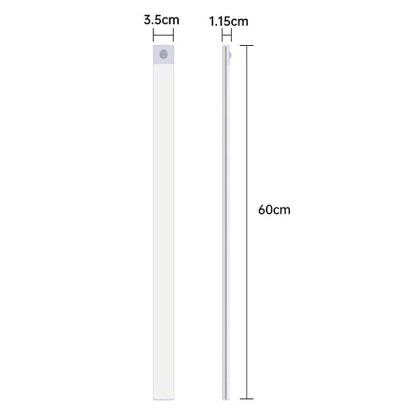 LED Motion Sensor Under Closet Cabinet Light Rechargeable Magnetic Dimmable Lamp