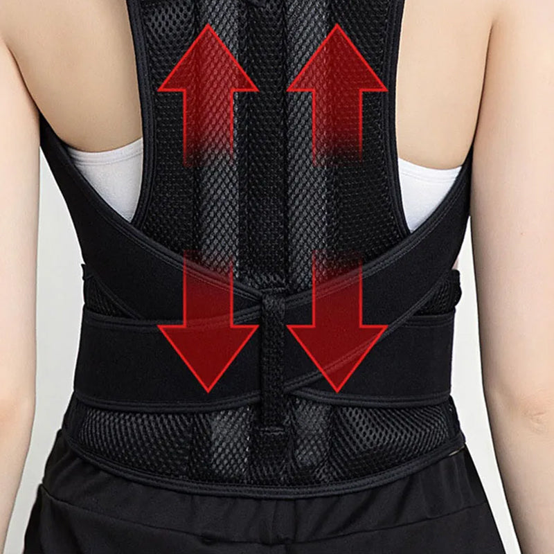 Posture Corrector Lumbar Brace Belt for Shoulder and Back Support