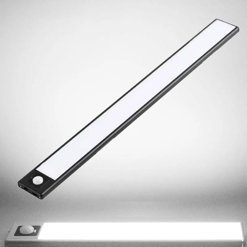Super Slim LED Motion Sensor Under Closet Cabinet Magnetic Lamp - USB Charging