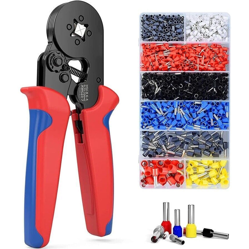 1200 Ferrule Wire End Terminal Ratchet Crimping Plier Kit