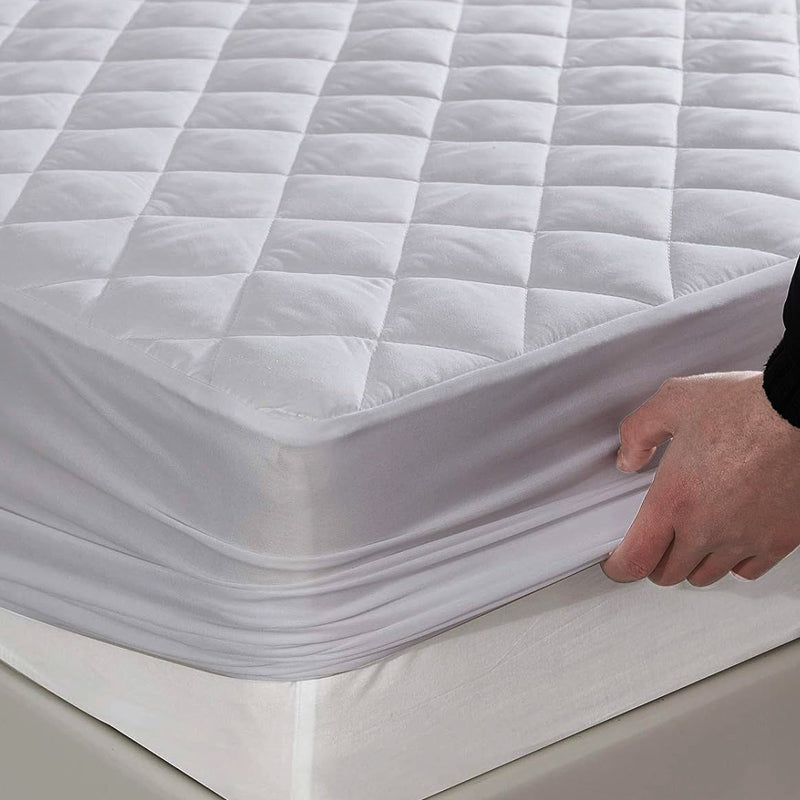 4 Layer Quilted Cotton Waterproof Mattress Protector and Breathable Bed Cover