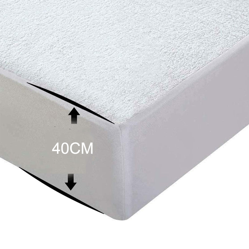 Fully Fitted Non-Woven Cotton Waterproof Mattress Protector Breathable Bed Cover