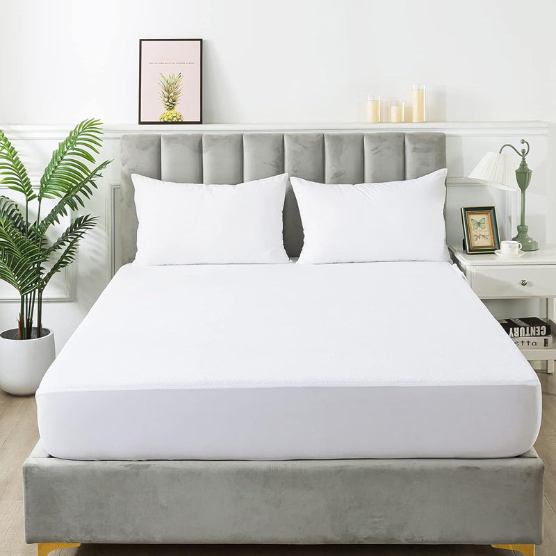 Fully Fitted Non-Woven Cotton Waterproof Mattress Protector Breathable Bed Cover