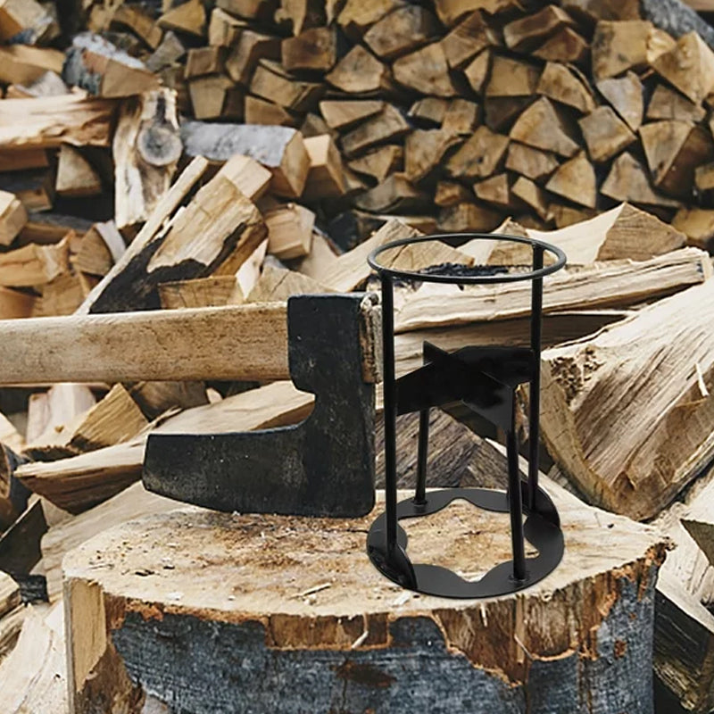 Durable Manual Firewood Splitter Heavy Duty Manganese Steel Log Holder
