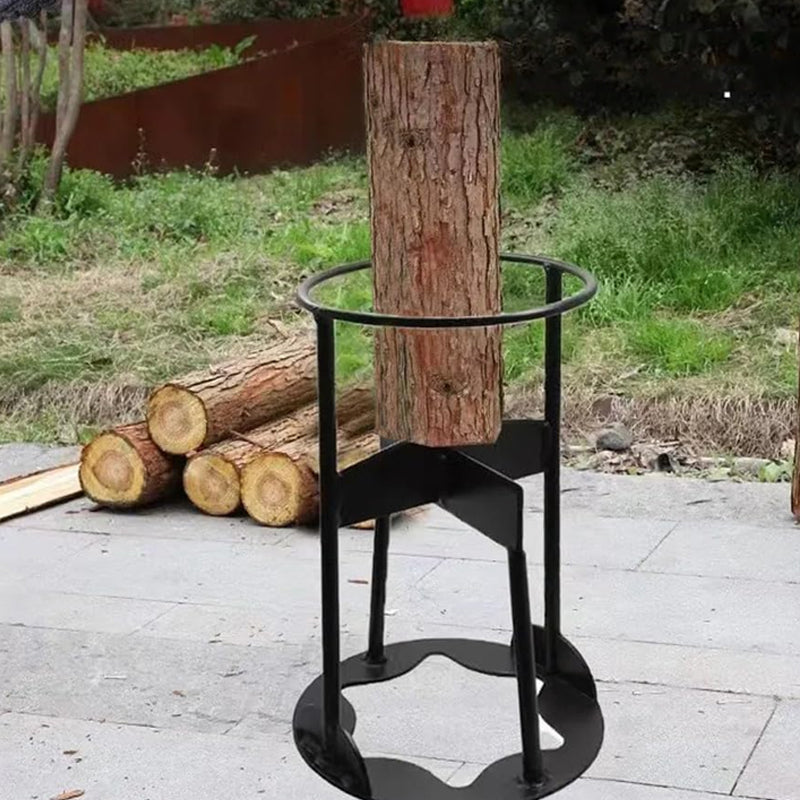 Durable Manual Firewood Splitter Heavy Duty Manganese Steel Log Holder
