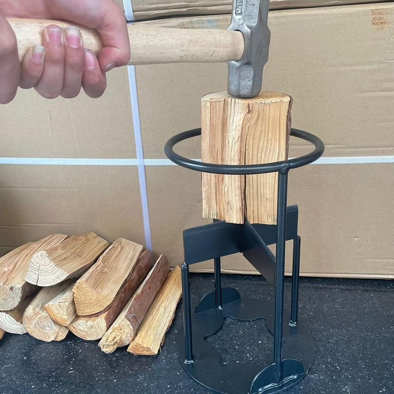 Durable Manual Firewood Splitter Heavy Duty Manganese Steel Log Holder