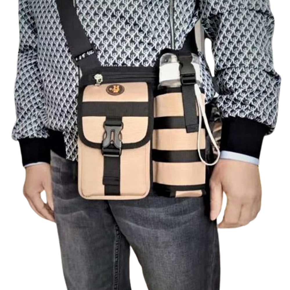 Waterproof Camping Wear Resistant Chest Crossbody Sling Shoulder Bags With Water Bottle Holder