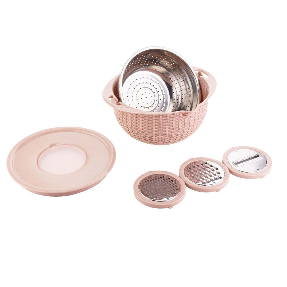 4-in-1 Stainless Steel Colander Set Versatile Kitchen Strainer