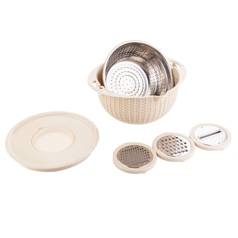 4-in-1 Stainless Steel Colander Set Versatile Kitchen Strainer