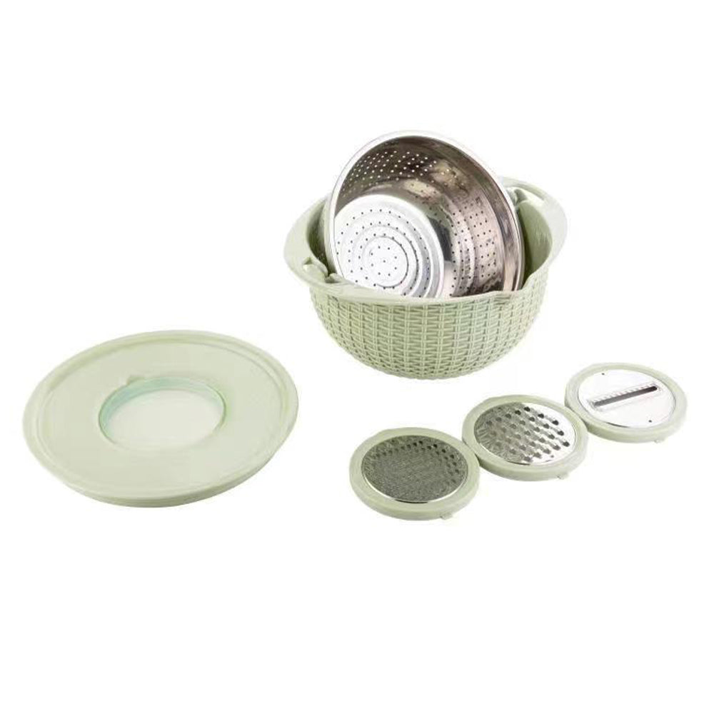4-in-1 Stainless Steel Colander Set Versatile Kitchen Strainer