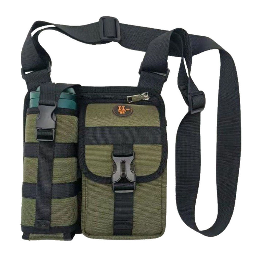 Waterproof Camping Wear Resistant Chest Crossbody Sling Shoulder Bags With Water Bottle Holder
