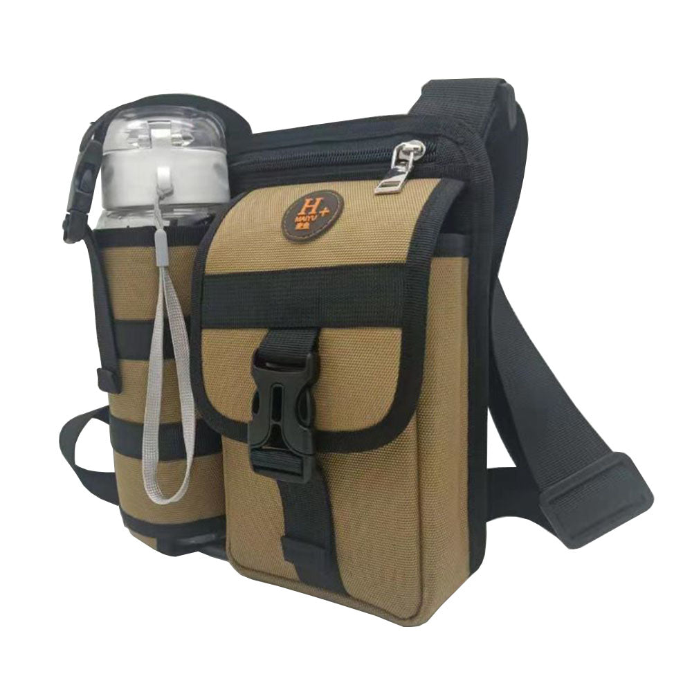 Waterproof Camping Wear Resistant Chest Crossbody Sling Shoulder Bags With Water Bottle Holder