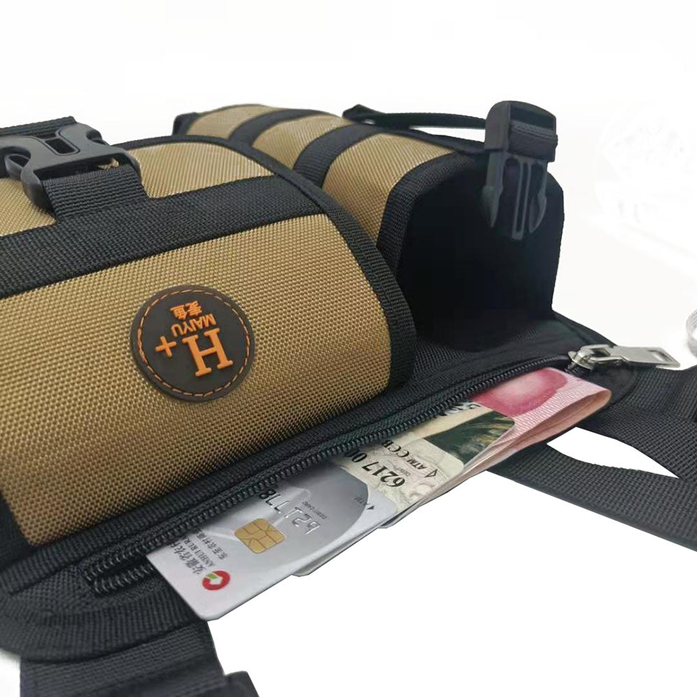 Waterproof Camping Wear Resistant Chest Crossbody Sling Shoulder Bags With Water Bottle Holder