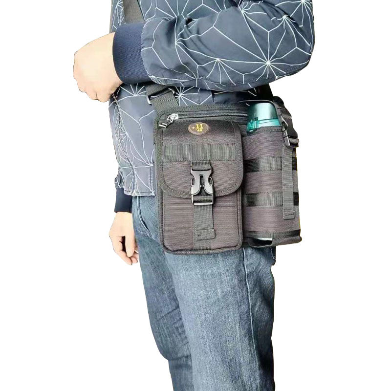 Waterproof Camping Wear Resistant Chest Crossbody Sling Shoulder Bags With Water Bottle Holder