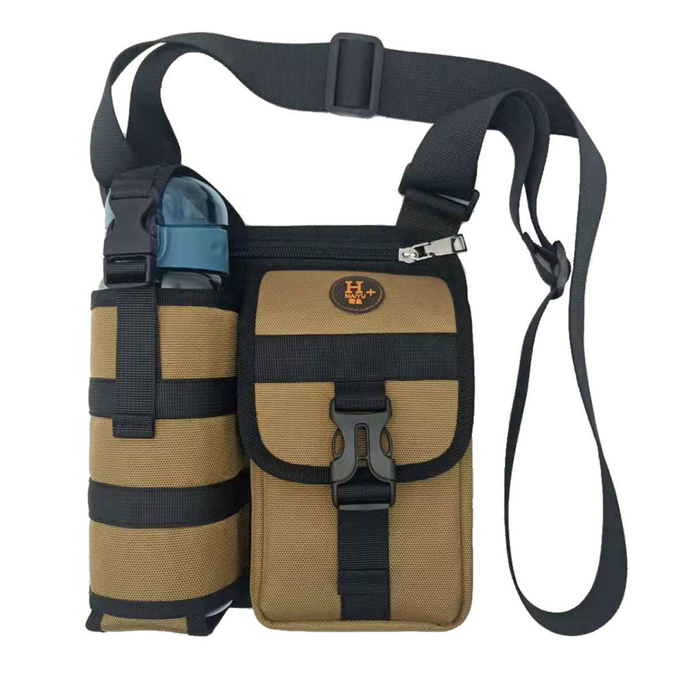 Waterproof Camping Wear Resistant Chest Crossbody Sling Shoulder Bags With Water Bottle Holder