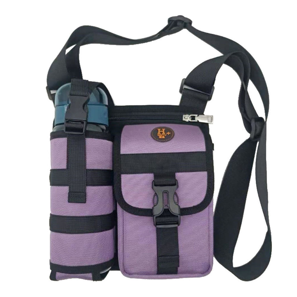 Waterproof Camping Wear Resistant Chest Crossbody Sling Shoulder Bags With Water Bottle Holder