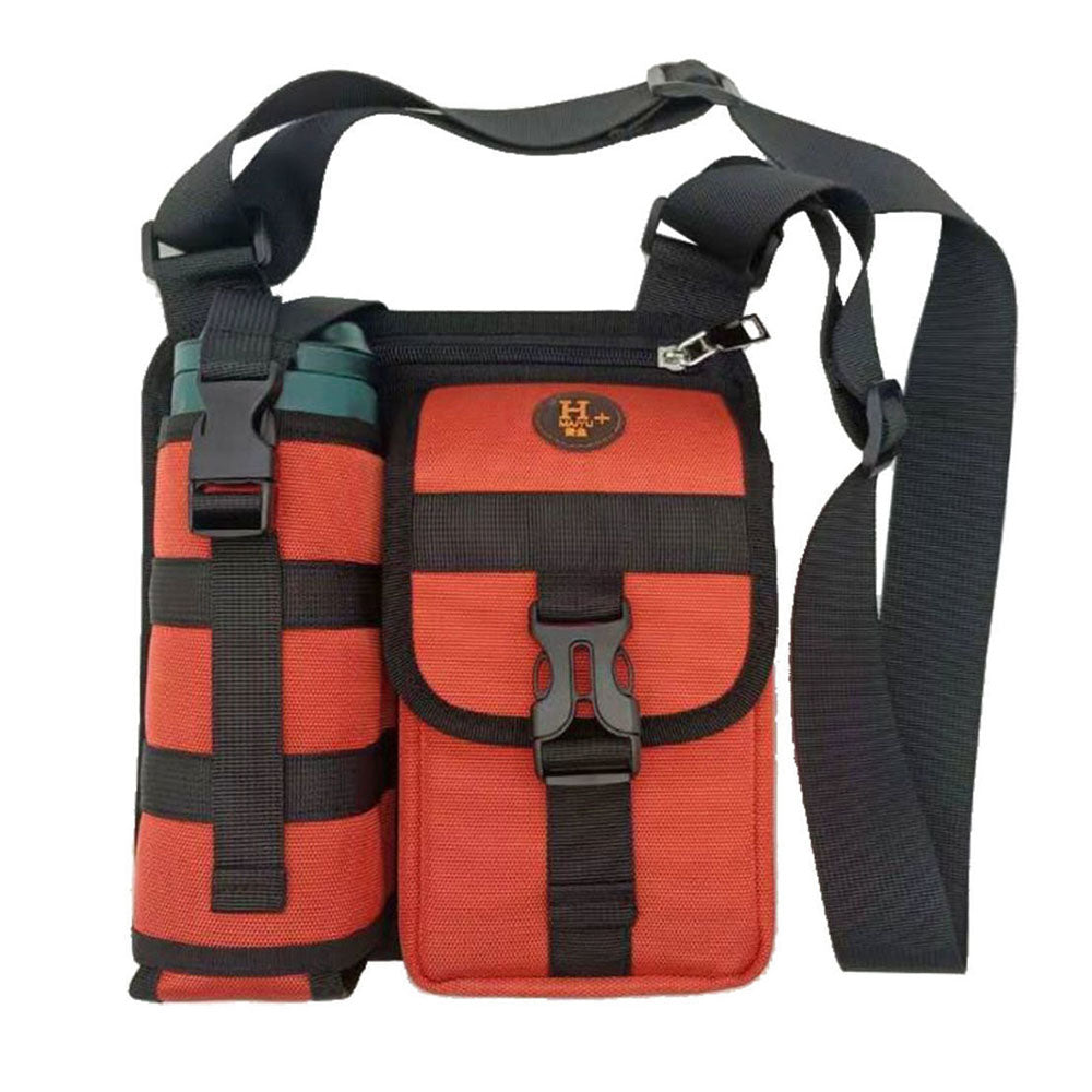 Waterproof Camping Wear Resistant Chest Crossbody Sling Shoulder Bags With Water Bottle Holder