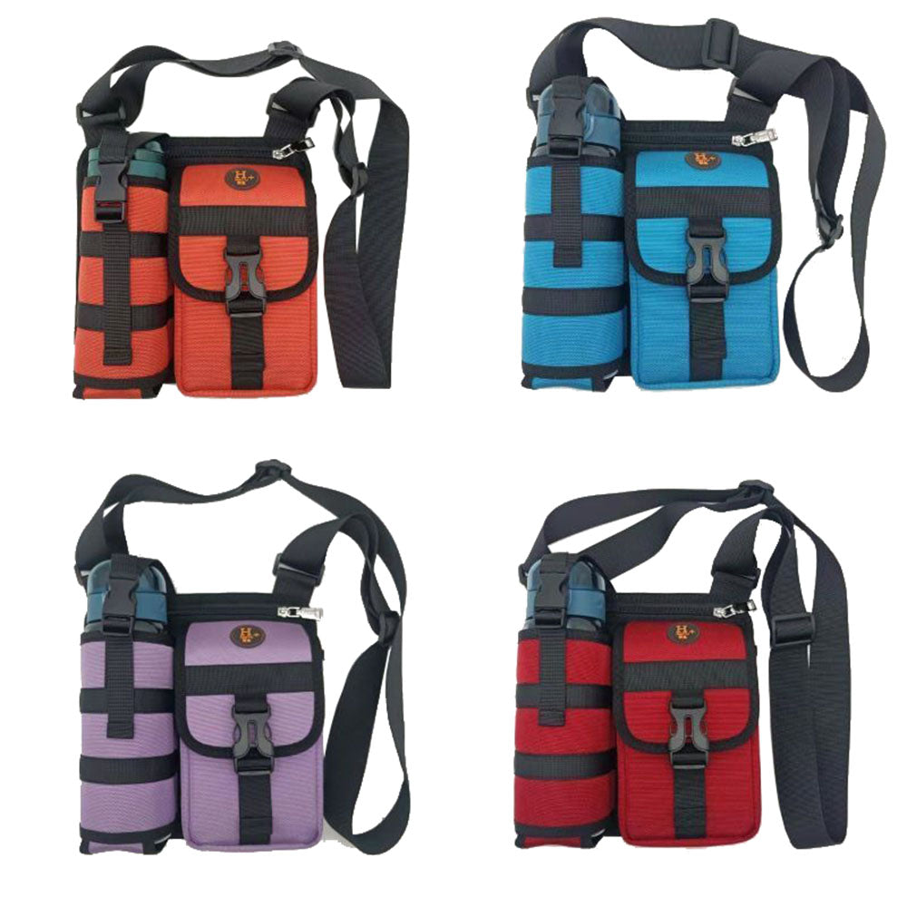 Waterproof Camping Wear Resistant Chest Crossbody Sling Shoulder Bags With Water Bottle Holder