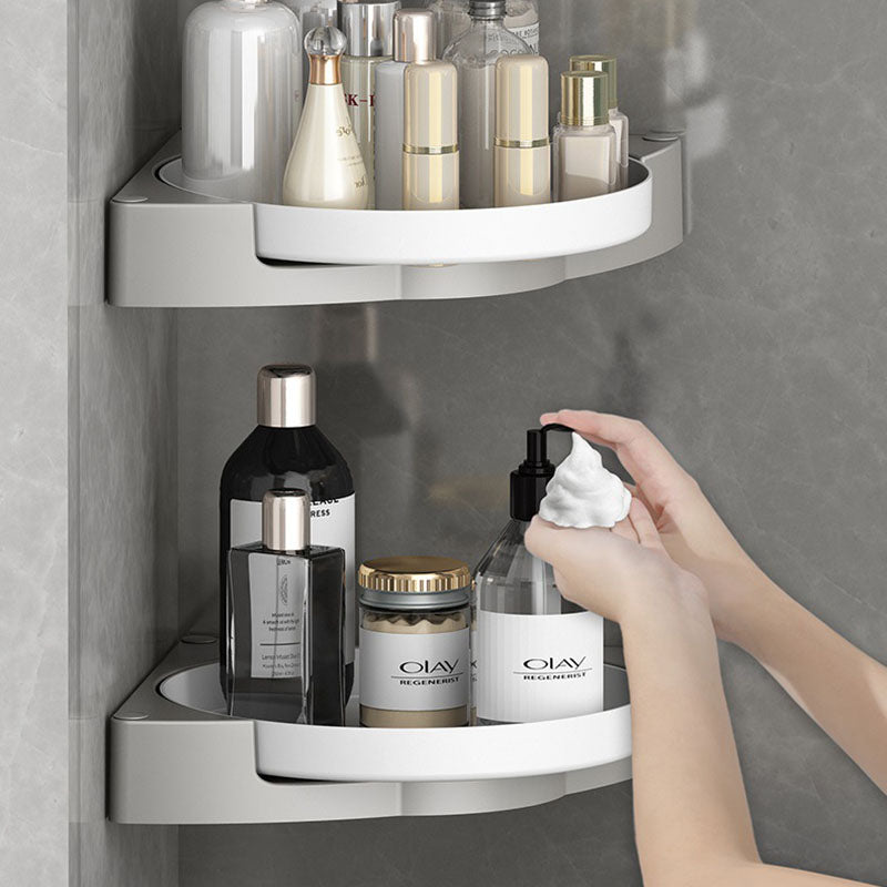 360° Rotate Shower Caddy Corner Lazy Susan Organizer Turntable