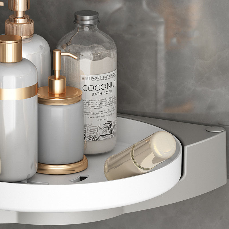 360° Rotate Shower Caddy Corner Lazy Susan Organizer Turntable