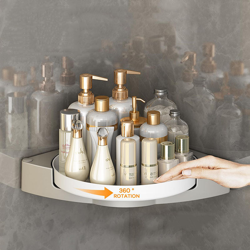 360° Rotate Shower Caddy Corner Lazy Susan Organizer Turntable