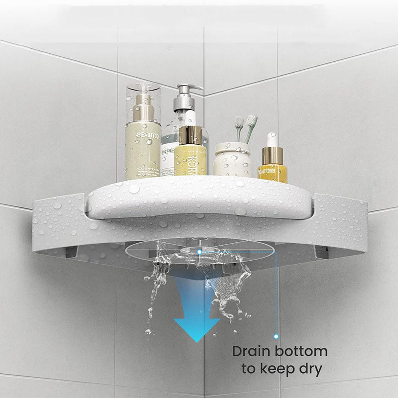 360° Rotate Shower Caddy Corner Lazy Susan Organizer Turntable