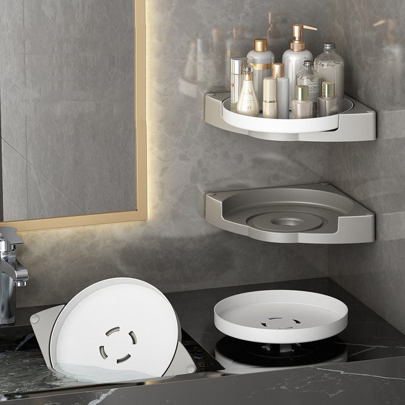 360° Rotate Shower Caddy Corner Lazy Susan Organizer Turntable