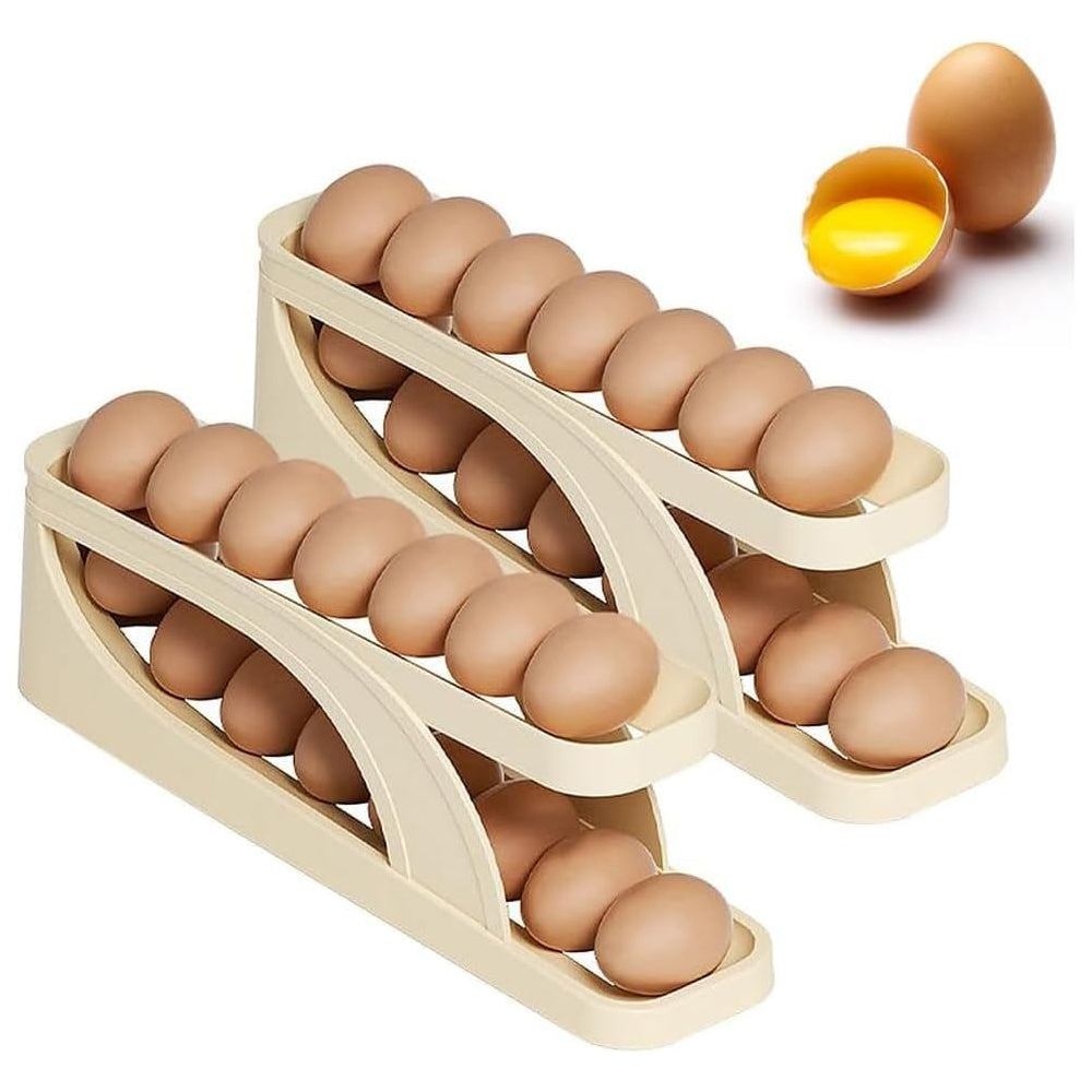 Double-Layer Roll Down Refrigerator Egg Dispense Tray