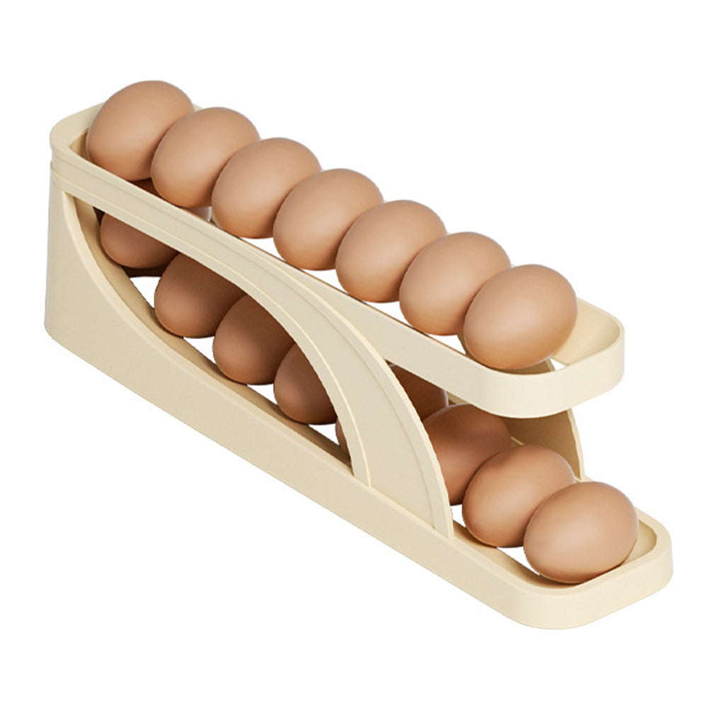Double-Layer Roll Down Refrigerator Egg Dispense Tray