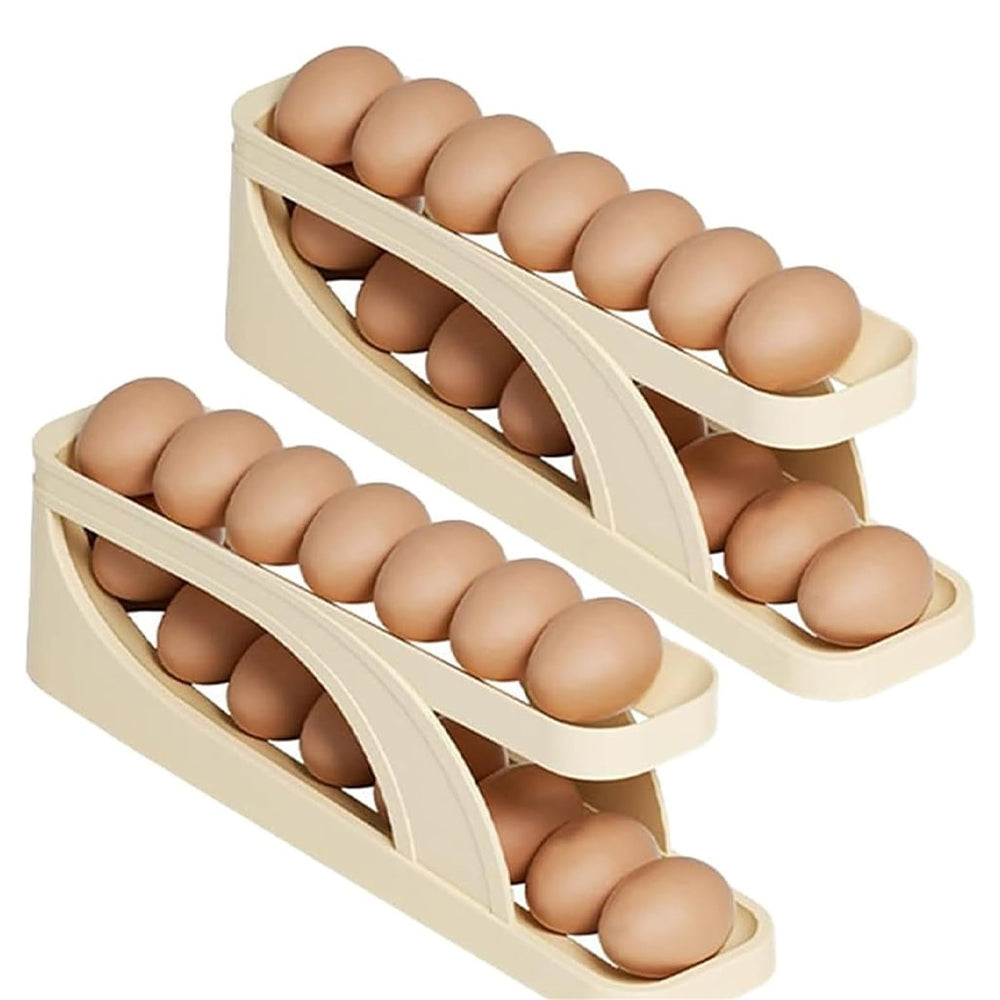 Double-Layer Roll Down Refrigerator Egg Dispense Tray
