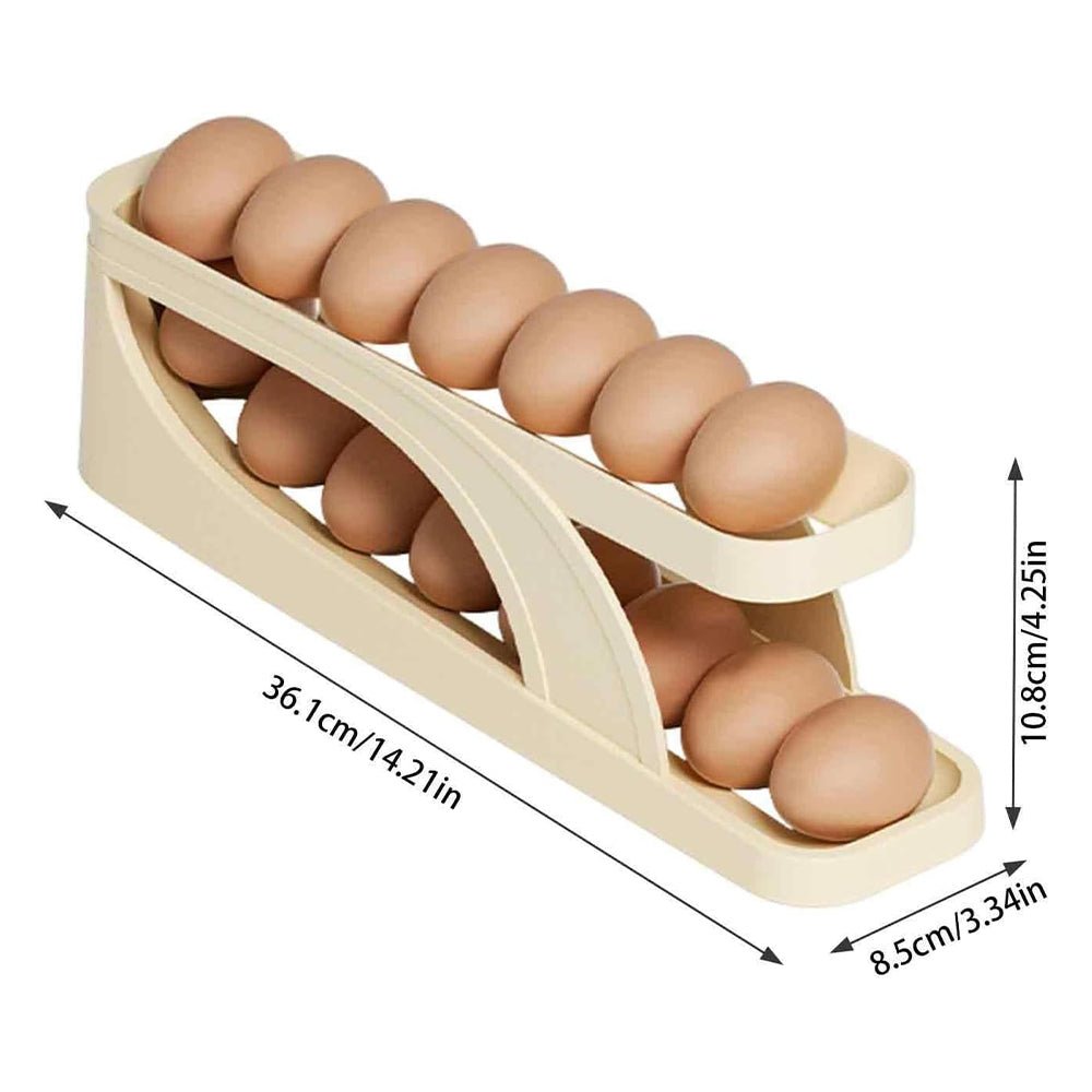 Double-Layer Roll Down Refrigerator Egg Dispense Tray