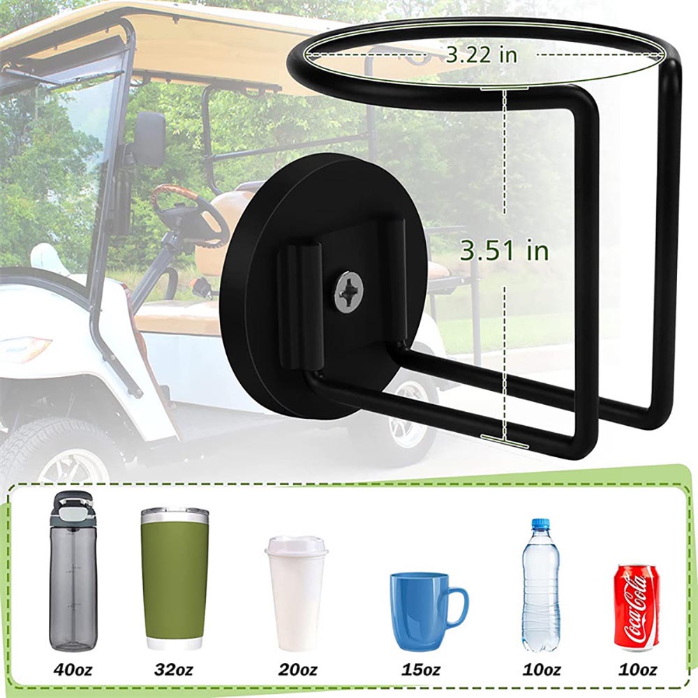 Stainless Steel Magnetic Cup Holder Caddy Drink Holder for Tractor Lawn Mower Truck
