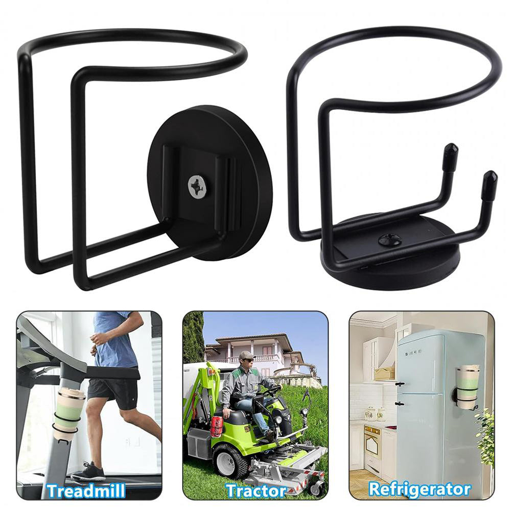 Stainless Steel Magnetic Cup Holder Caddy Drink Holder for Tractor Lawn Mower Truck