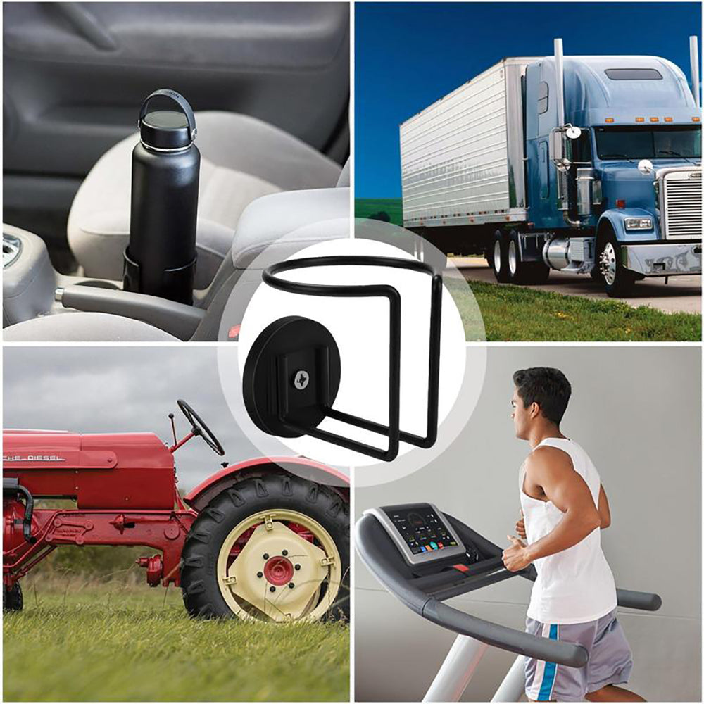 Stainless Steel Magnetic Cup Holder Caddy Drink Holder for Tractor Lawn Mower Truck