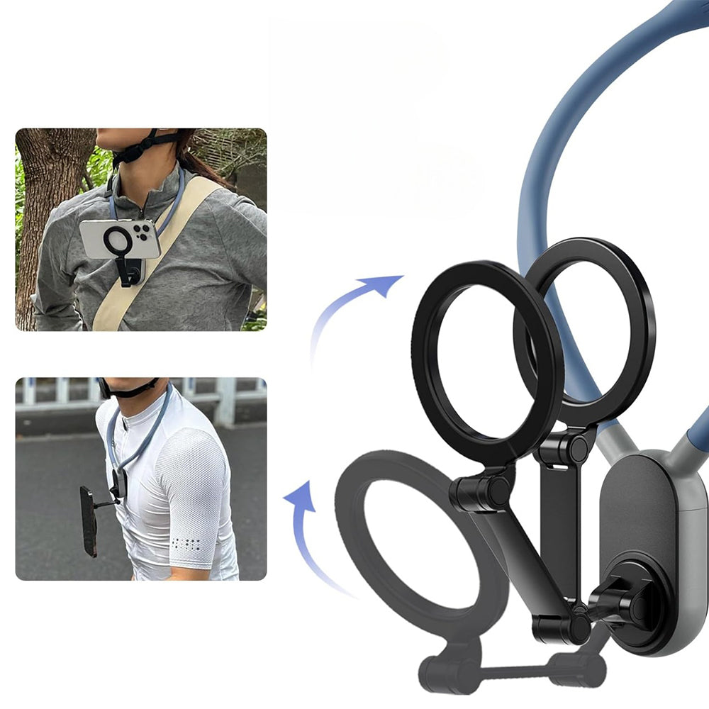 Hand Free Magnetic Vlog Phone Neck Mount Holder for Mobile Phone Accessory