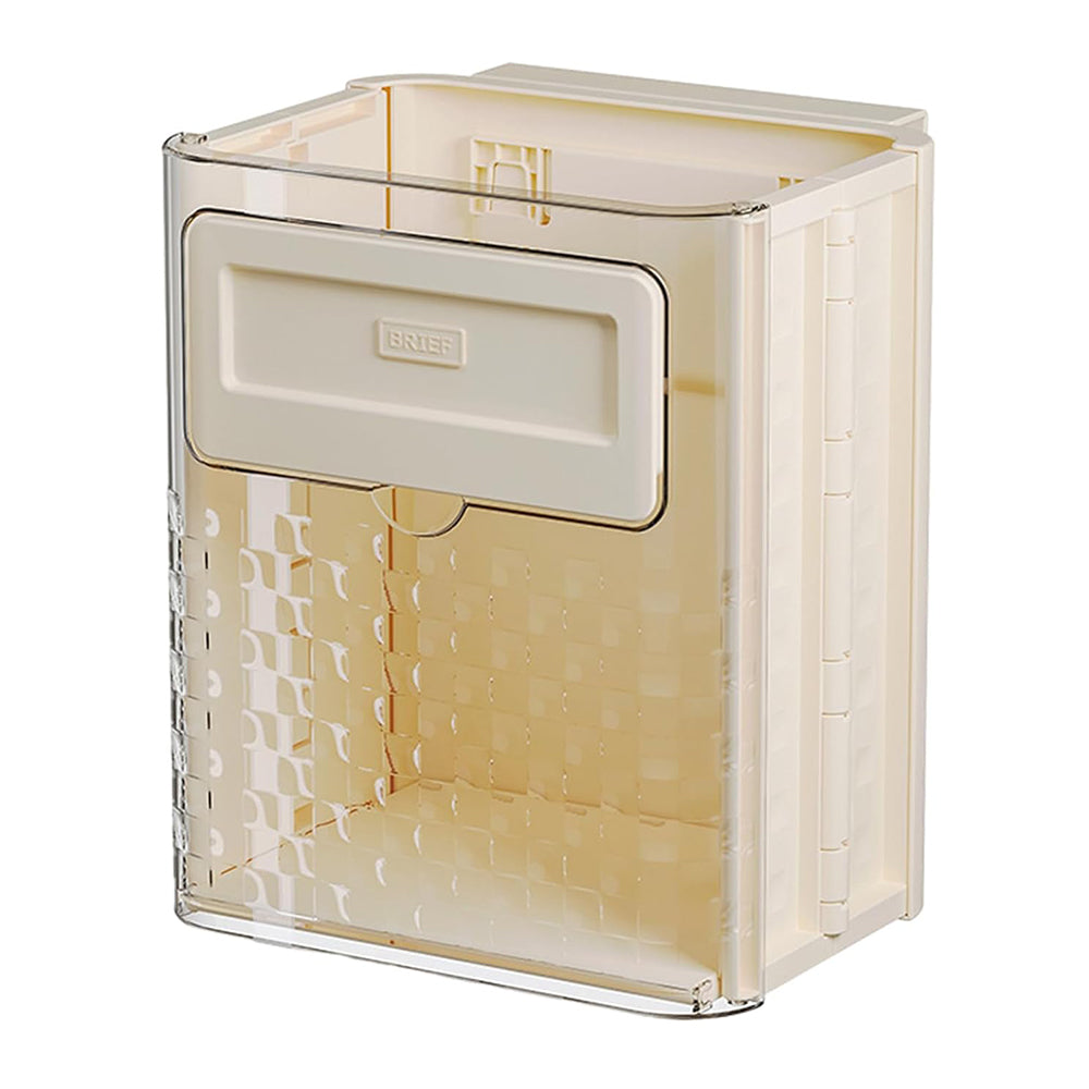 Space-Saving Hanging Collapsible Trash Can for Kitchen