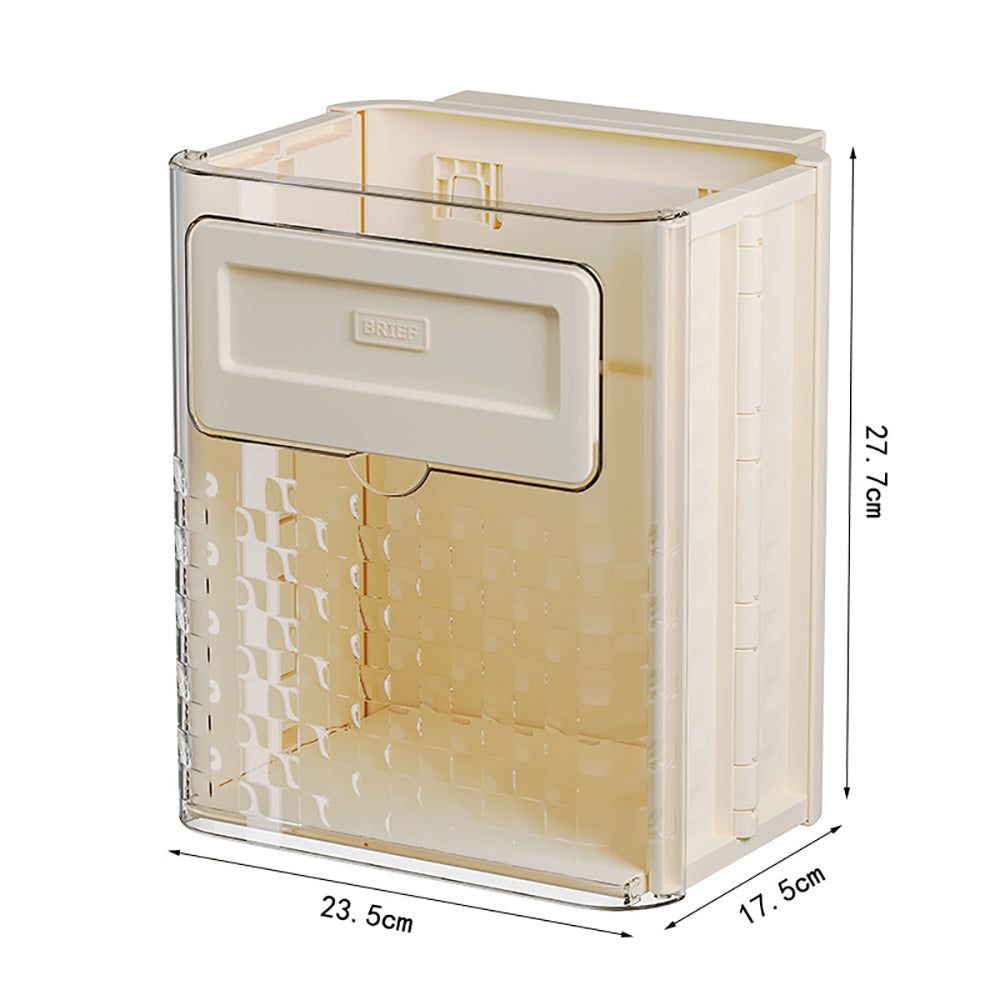 Space-Saving Hanging Collapsible Trash Can for Kitchen