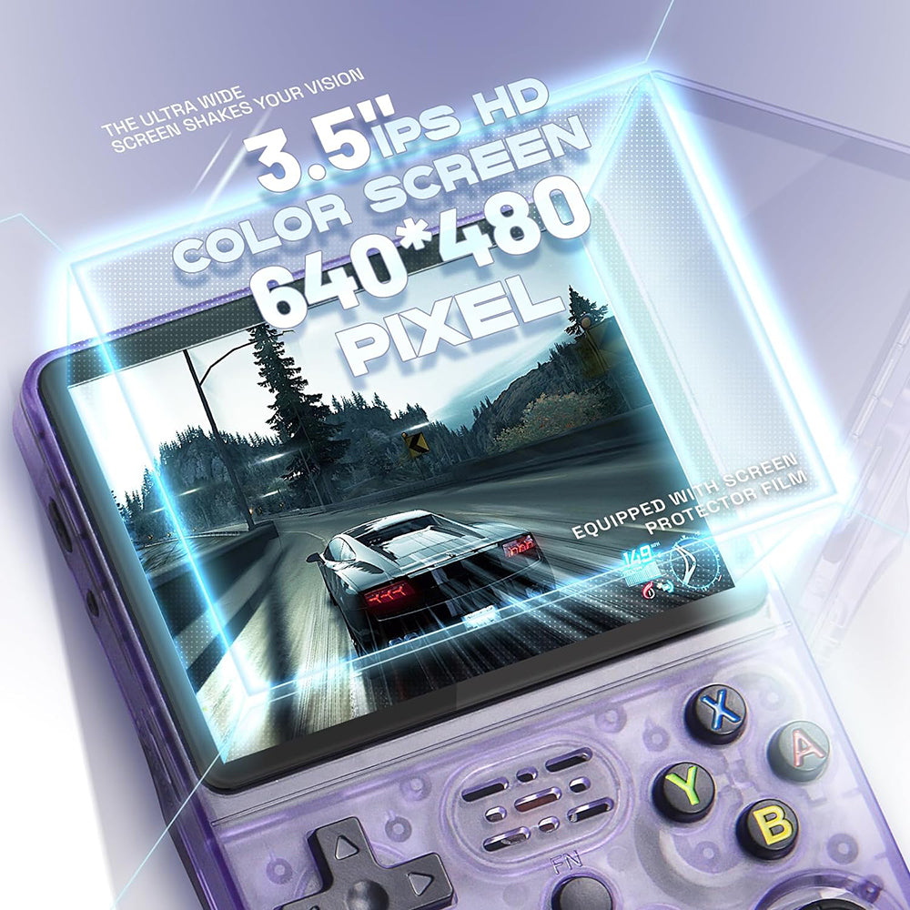 3.5-inch 64GB Retro Handheld Video Game Console - USB Rechargeable
