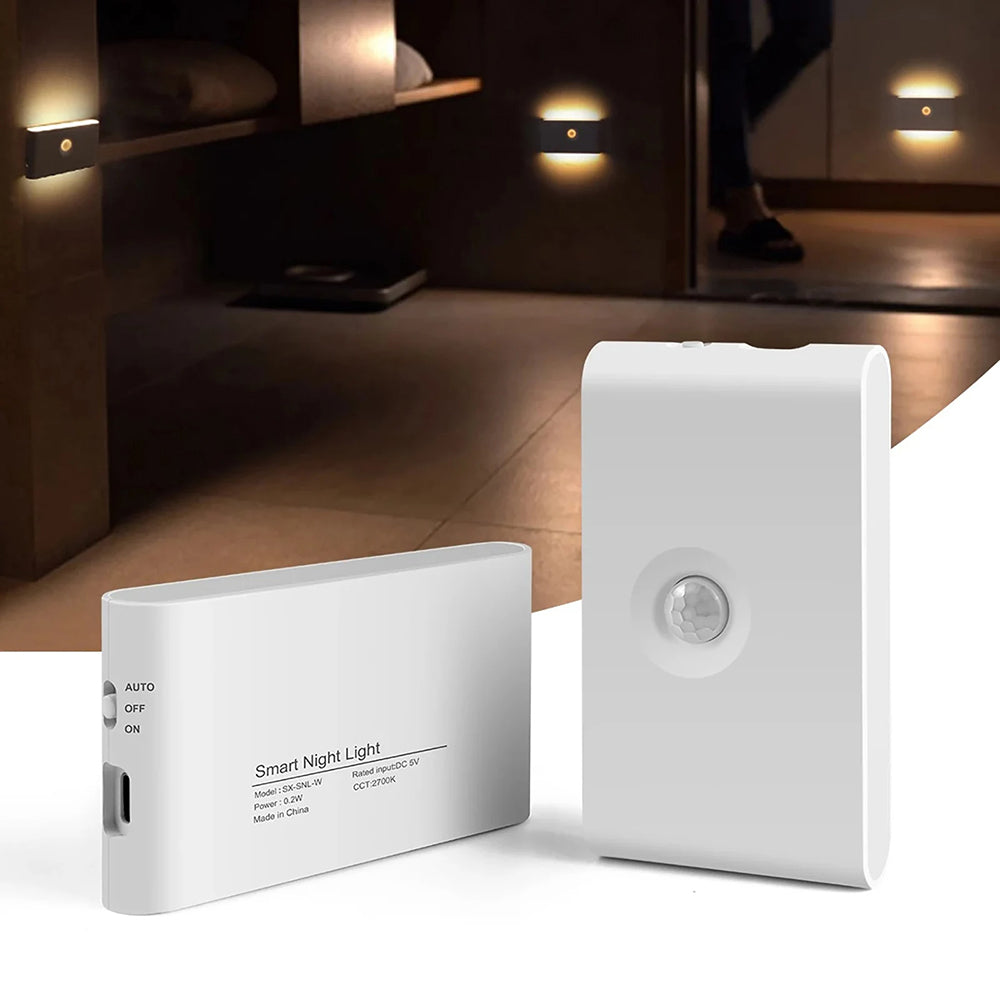 Motion Sensor LED Nightlight for Home, Bedroom and Stair - USB Rechargeable