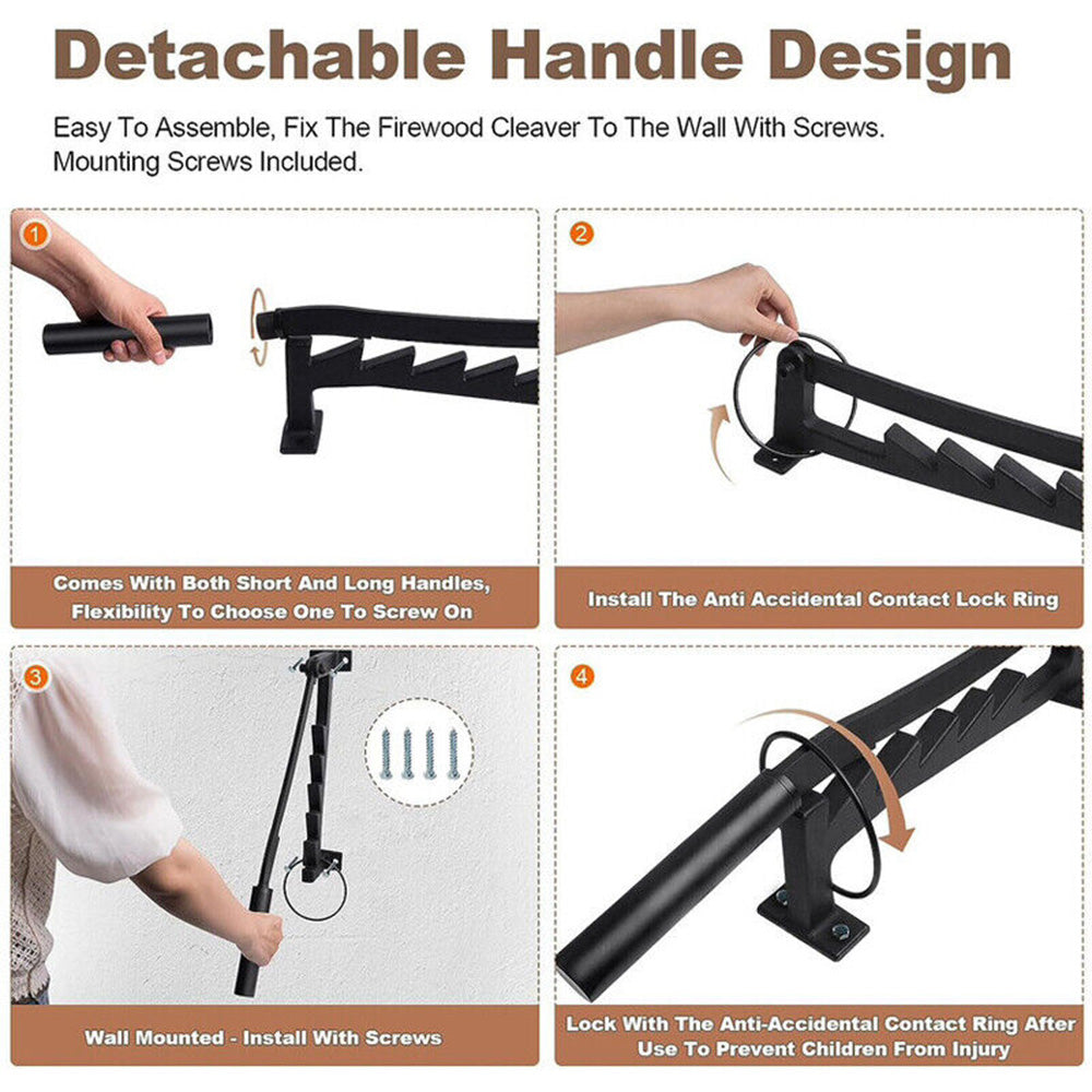 Wall Mounted High Carbon Steel Manual Fire Wood Cutter