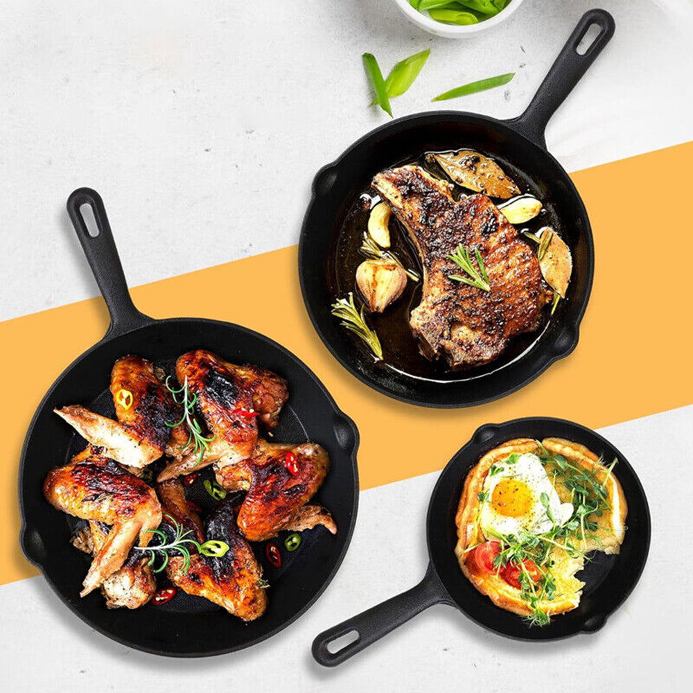 3 Piece Set Kitchen Cookware Fried Egg Pan