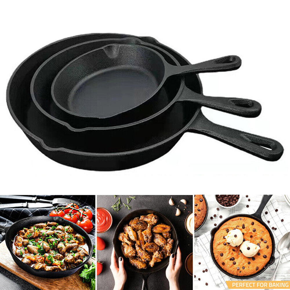 3 Piece Set Kitchen Cookware Fried Egg Pan