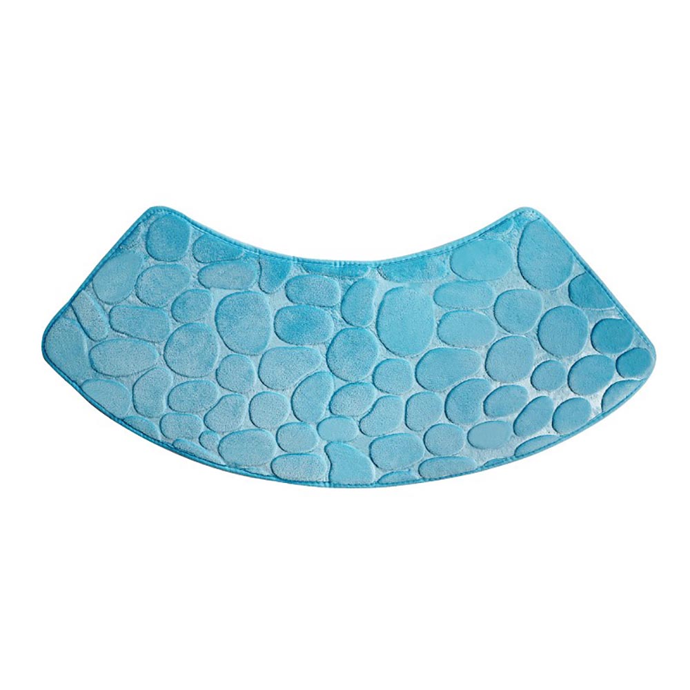 Quick Dry Water Absorbent Shower Carpet with Cobblestone Pattern