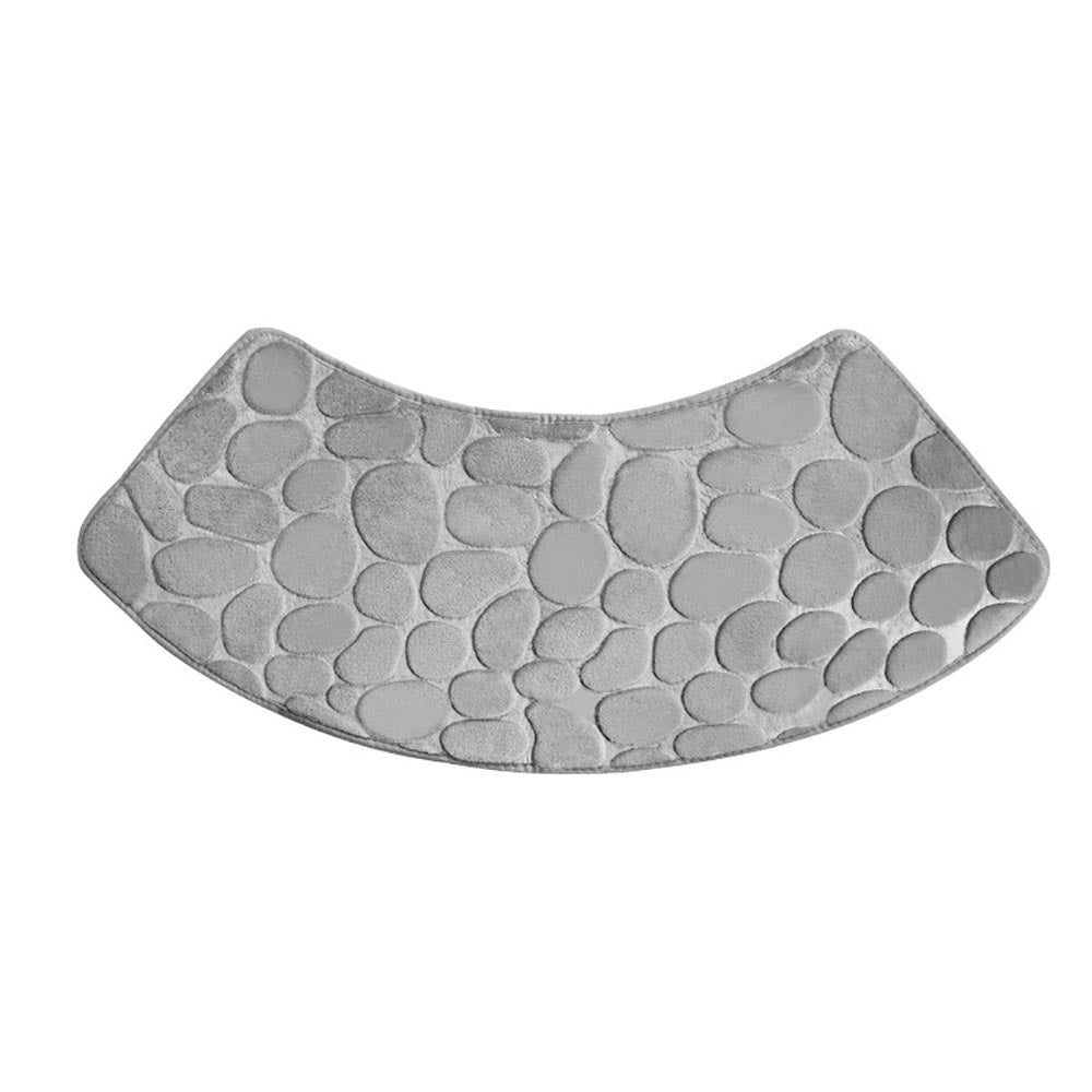 Quick Dry Water Absorbent Shower Carpet with Cobblestone Pattern