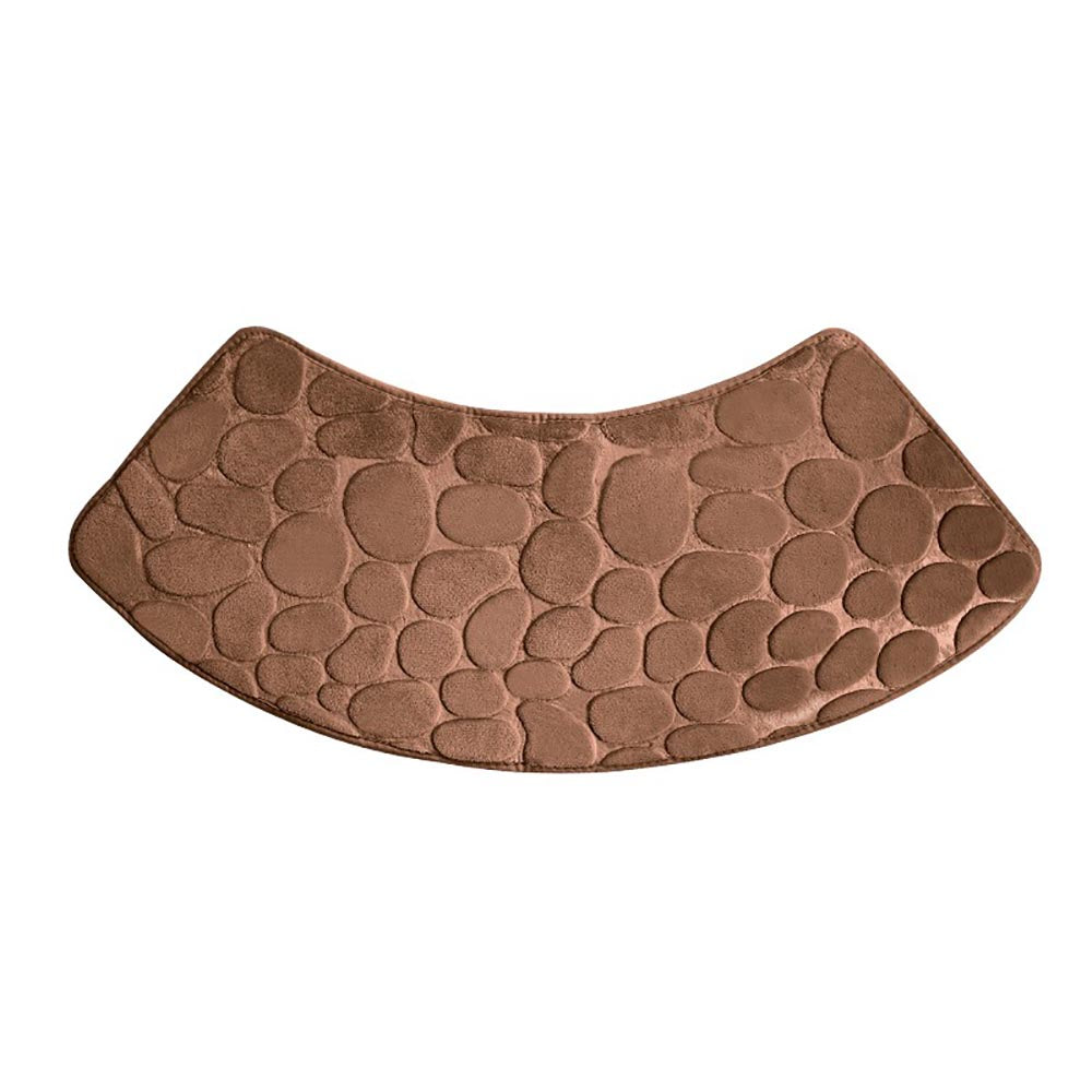 Quick Dry Water Absorbent Shower Carpet with Cobblestone Pattern