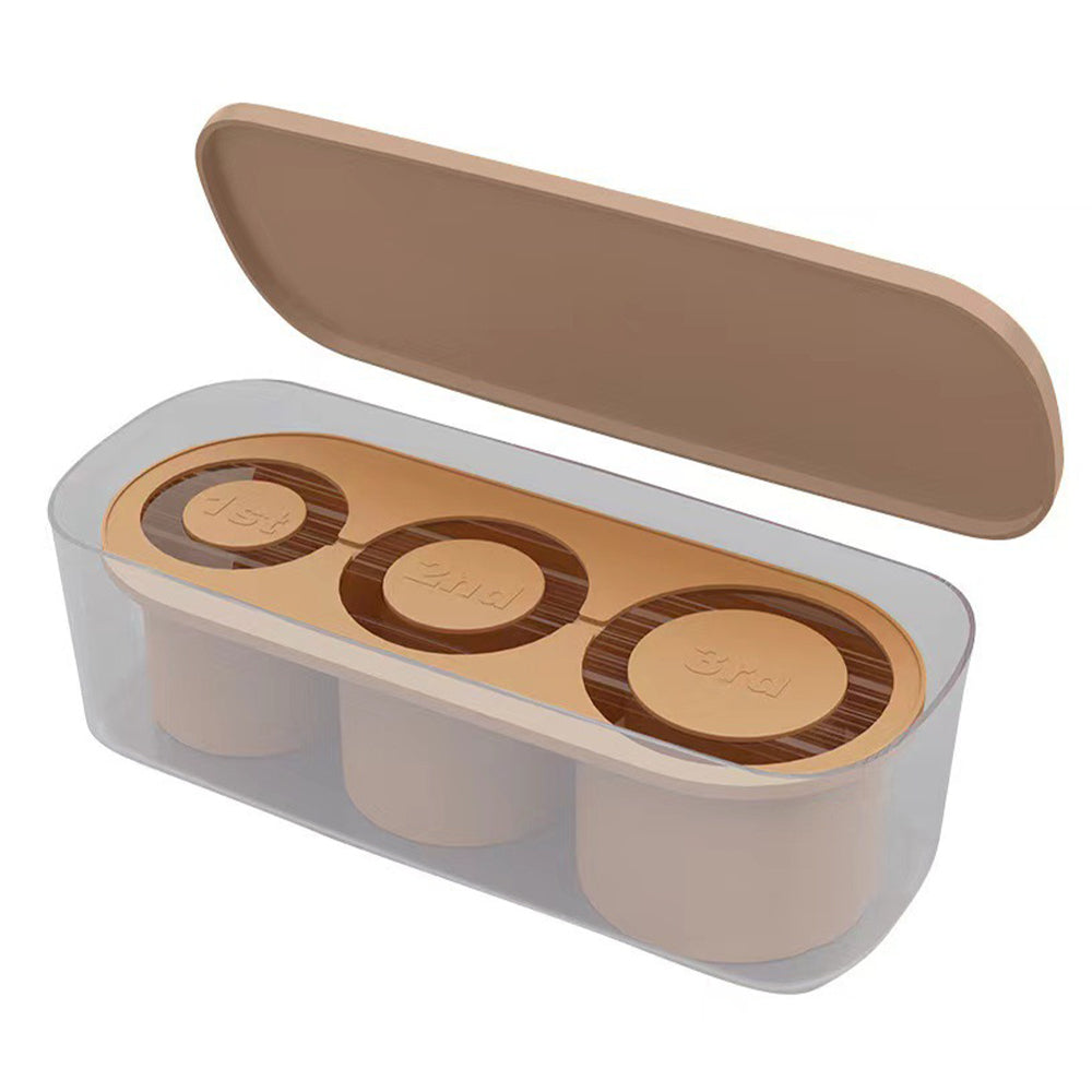 3 Grid Silicon Ice Cube Tray with Lid for 20-40 oz Stanley Cup